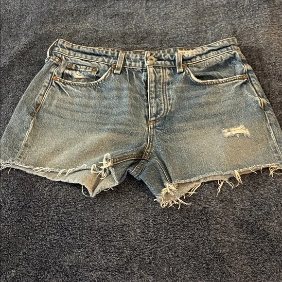rag & bone Distressed Blue Jean Short Bundle - Picture 5 of 10